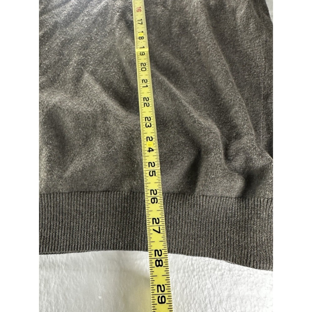 J Crew Cashmere Blend Sweater Mens Large Gray Crewneck Pullover - Picture 6 of 13